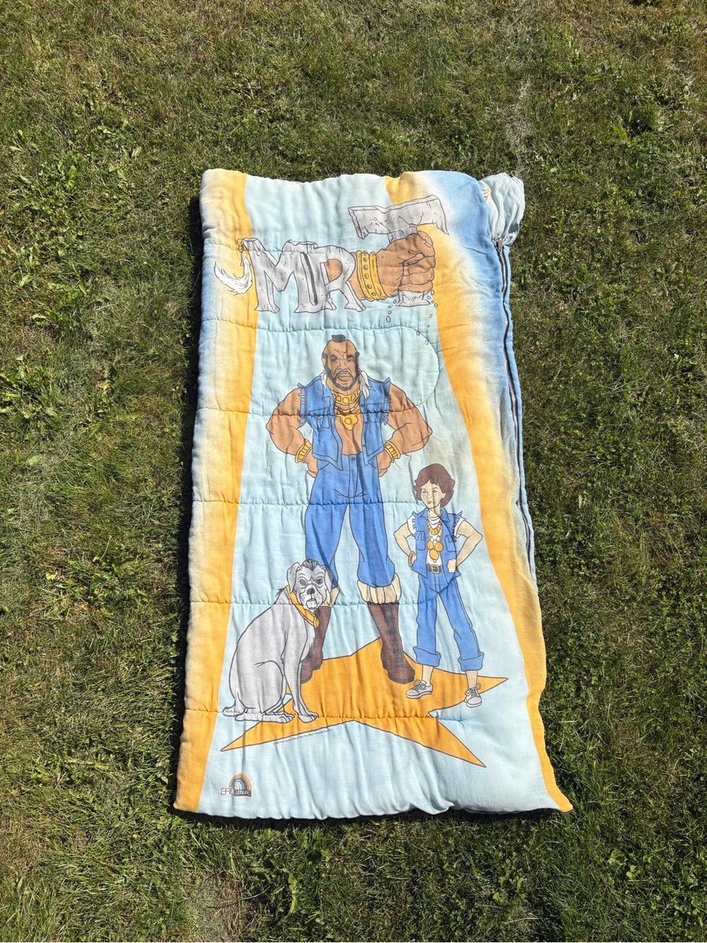Vintage Mr T Sleeping Bag 1983 Animated Series Rare
